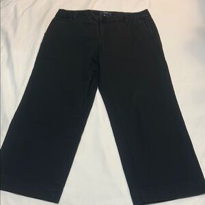 GAP Black Chinos Classic Style Cropped size 4